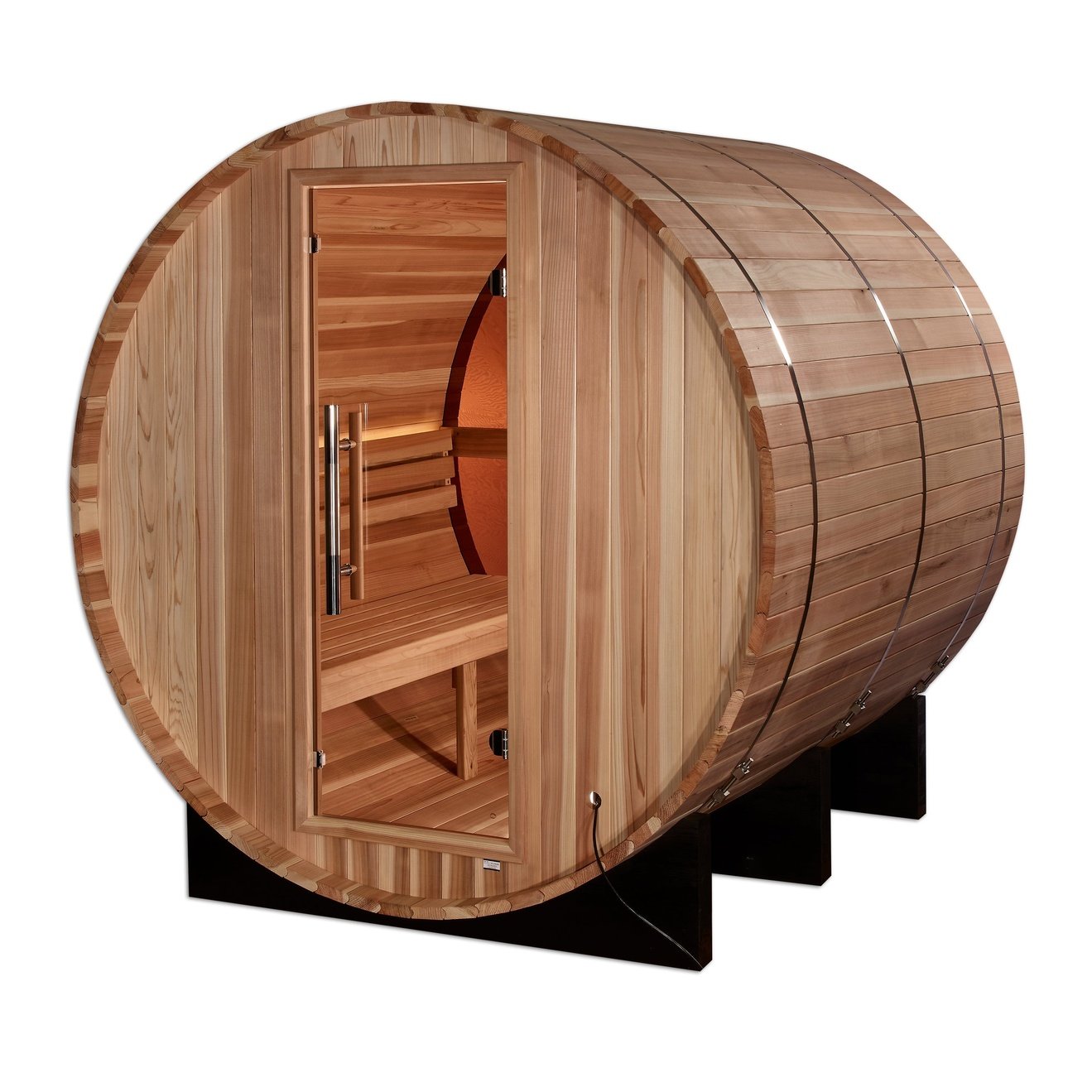 Golden Designs "Zurich" Traditional Outdoor Steam Barrel Sauna (4 Person) Golden Designs