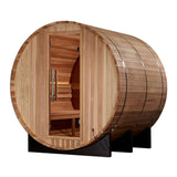 Golden Designs "Zurich" Traditional Outdoor Steam Barrel Sauna (4 Person) Golden Designs