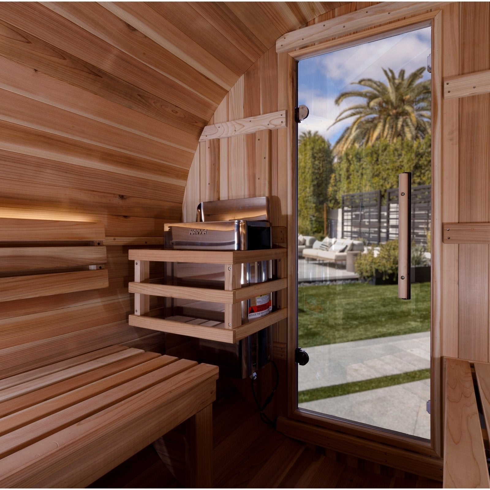 Golden Designs "Zurich" Traditional Outdoor Steam Barrel Sauna (4 Person) Golden Designs