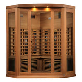 Maxxus Corner Full Spectrum Near Zero EMF (Under 2MG) FAR Infrared Sauna (3 Person) Maxxus Saunas