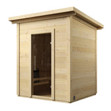 SaunaLife 4-Person Traditional Outdoor Cabin Sauna | Model G2 Sauna Life