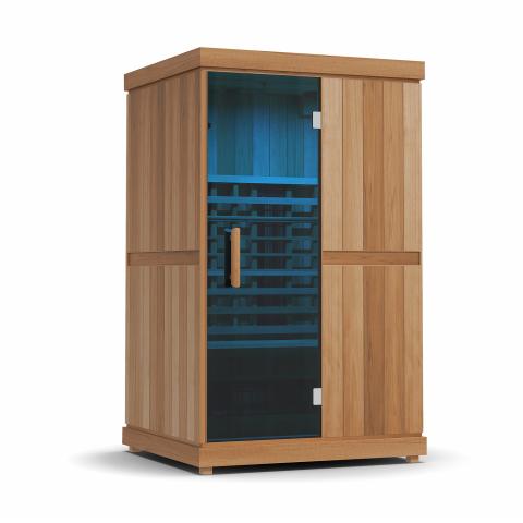 The Radiant 2 Person Indoor Full Spectrum Infrared Sauna with Medical Grade Red Light Therapy