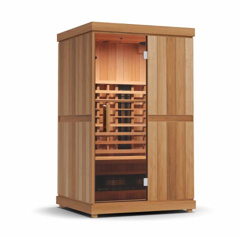 The Radiant 2 Person Indoor Full Spectrum Infrared Sauna with Medical Grade Red Light Therapy