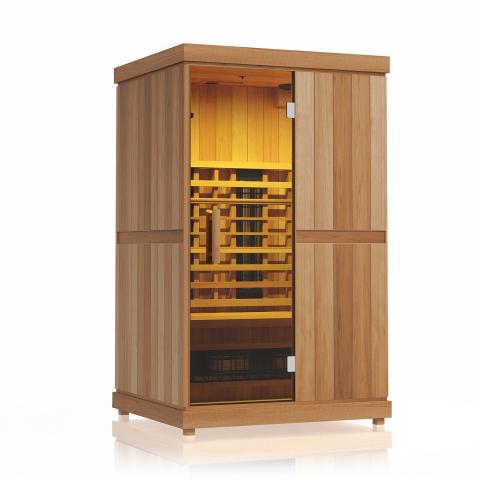 The Radiant 2 Person Indoor Full Spectrum Infrared Sauna with Medical Grade Red Light Therapy